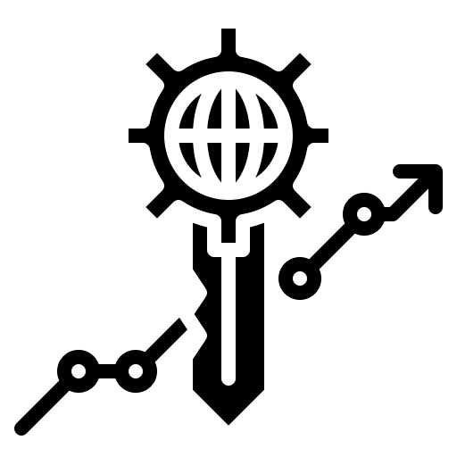 Successful business and finance strategy solving icon Successful business and finance strategy solving icon