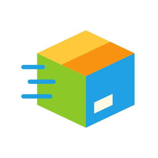 Delivery box fast delivery shipping and delivery cardboard icon