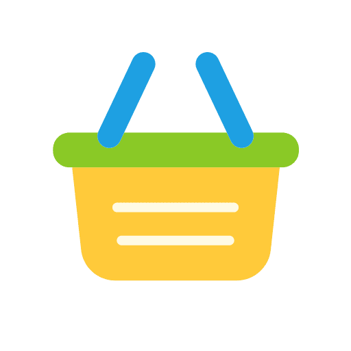 Shopping basket shopping basket commerce and shopping container icon