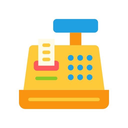 Cashier machine payment ticket commerce and shopping icon Cashier machine payment ticket commerce and shopping icon