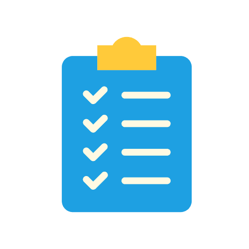Shopping list check mark task list done icon Shopping list check mark task list done icon