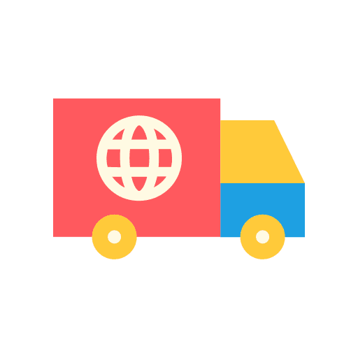 Worldwide shipping cargo truck global delivery truck icon Worldwide shipping cargo truck global delivery truck icon