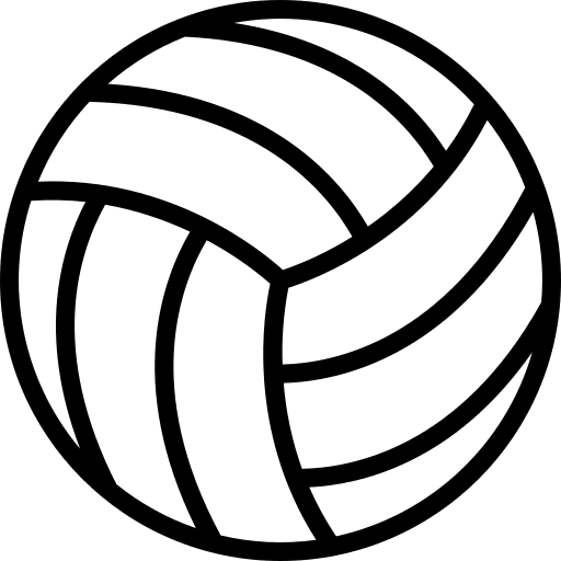 Volleyball game play sports and competition icon