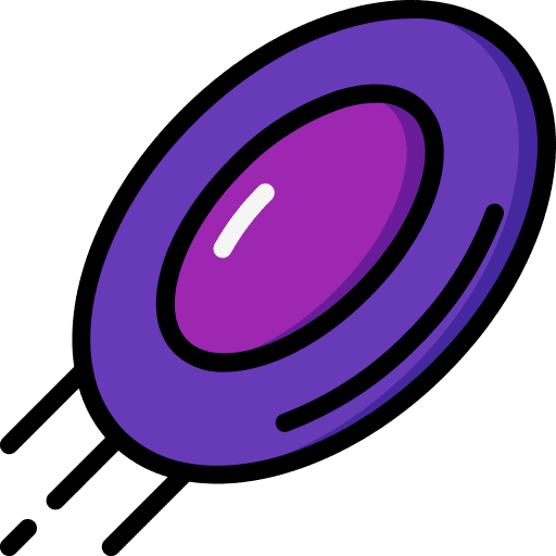 Frisbee sports and competition throw frisbee icon