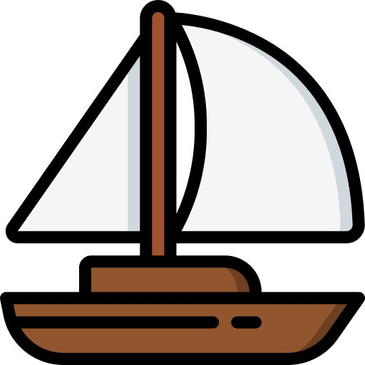Sailing sailboat ship transport icon