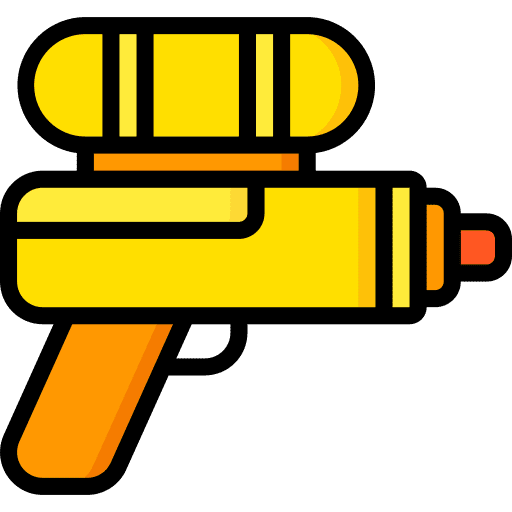 Water gun shoot play summer icon Water gun shoot play summer icon