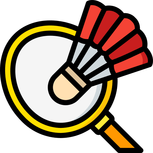 Badminton racket net game icon Badminton racket net game icon