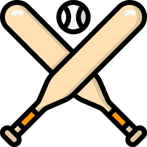 Bats ball exercise baseball icon Bats ball exercise baseball icon