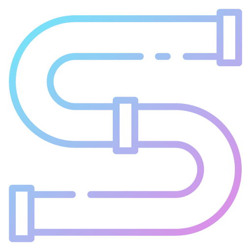 Pipes construction and tools plumbing pipes icon