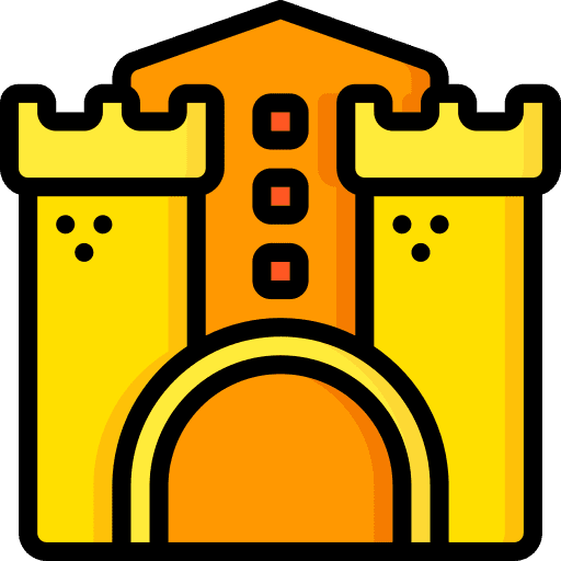 Sand castle child toy play icon Sand castle child toy play icon