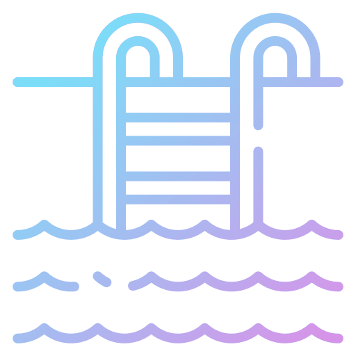 Swimming pool holidays sun pool icon