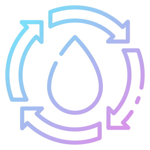 Water cycle drop circulation water icon