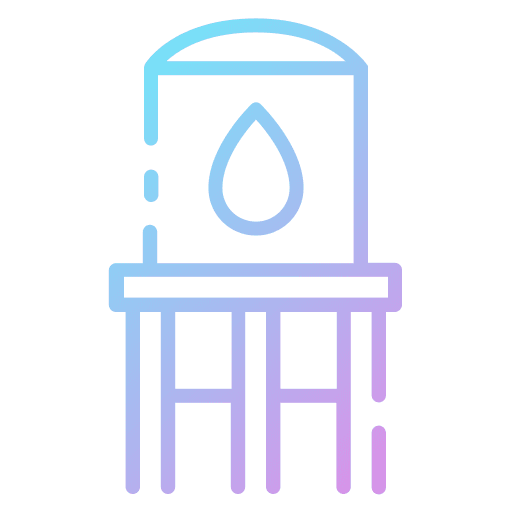 Water tower silo storage water tank icon Water tower silo storage water tank icon