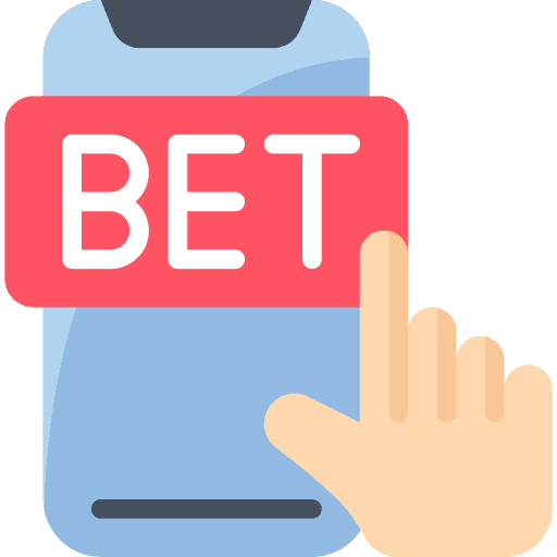 Bet smartphone entertainment button icon