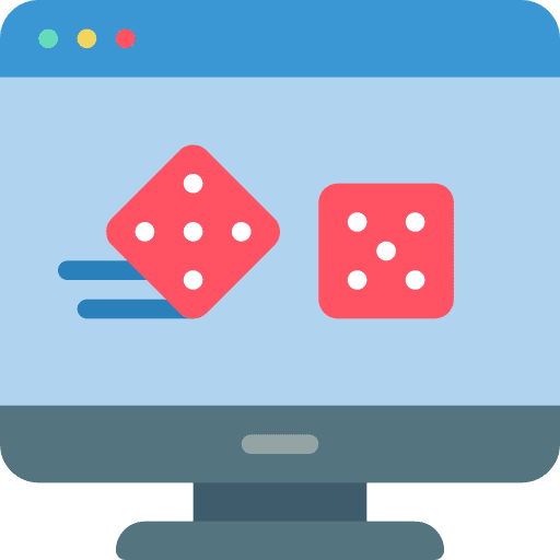 Desktop computer entertainment game gambling icon