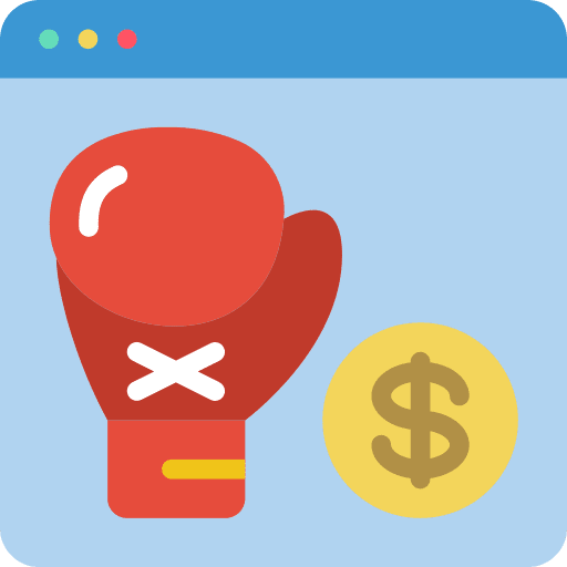 Boxing glove online gambling browser game icon