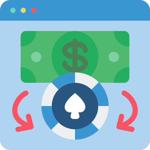 Cash online gambling cash dollar icon