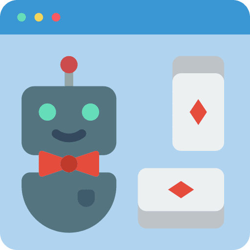 Online gambling online gambling entertainment dealer icon