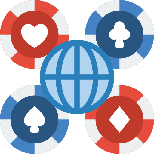 Online poker game casino internet icon