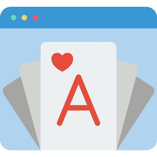 Poker cards casino entertainment gaming icon
