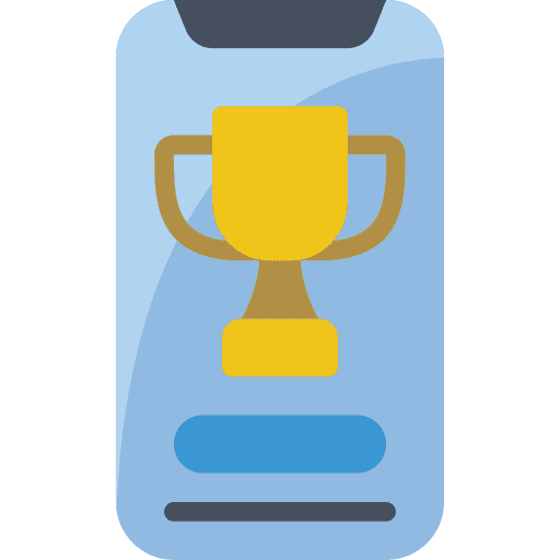 Smartphone application sports and competition mobile phone icon