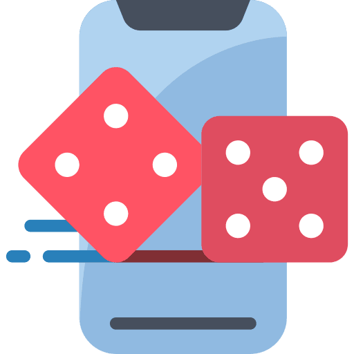 Dices entertainment board game gaming icon