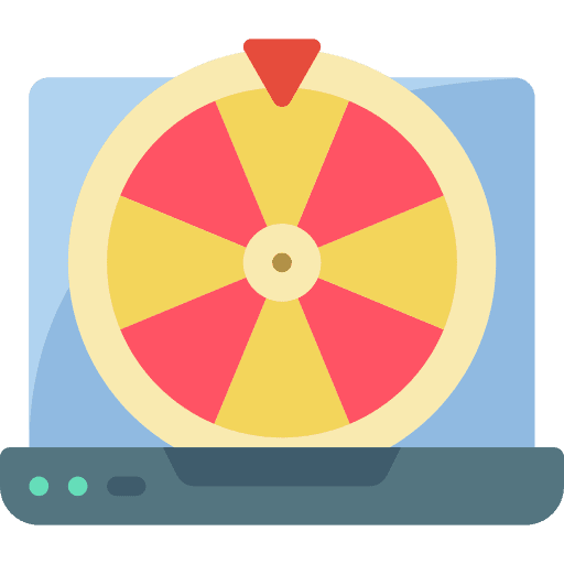 Fortune wheel gaming laptop entertainment icon