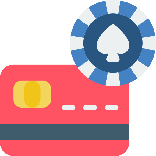Card payment entertainment gambling online icon