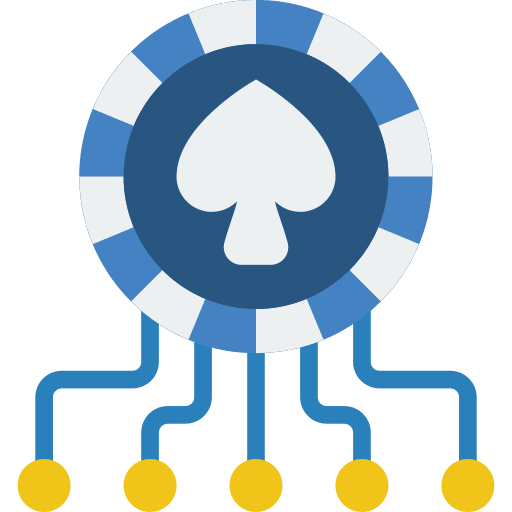 Poker chip poker game players gambling icon