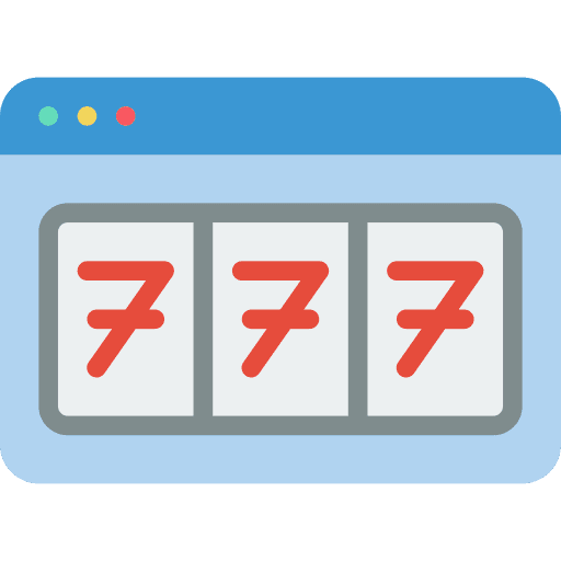 Slot machine poker gambling online casino icon