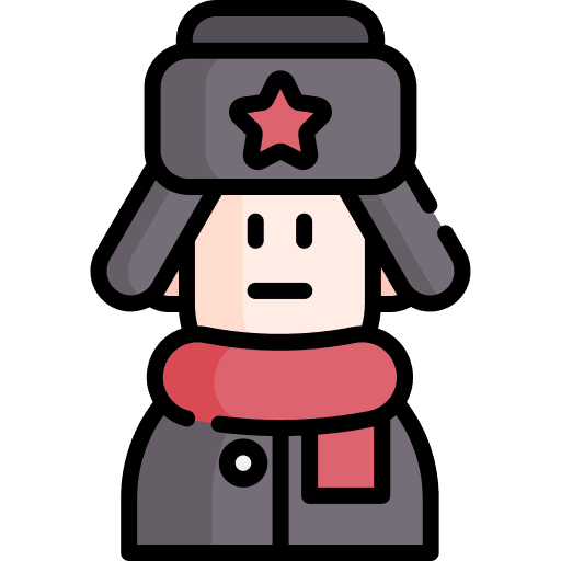 Man people ushanka user icon