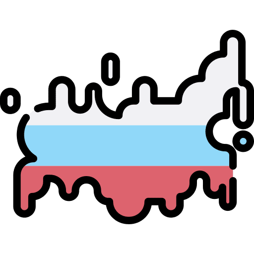 Russia russia maps and location country icon