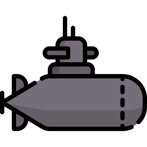 Submarine transportation transport nautical icon