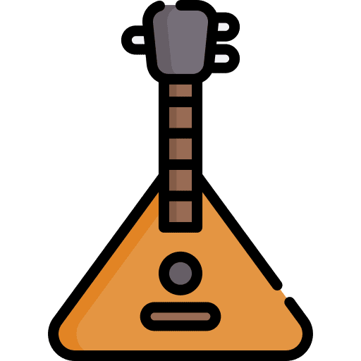 Balalaika russian music and multimedia balalaika icon