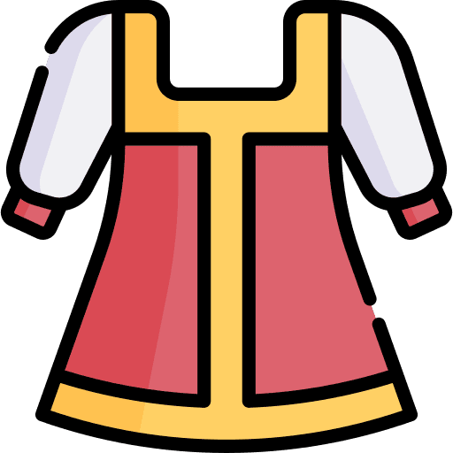 Dress typical fashion clothing icon
