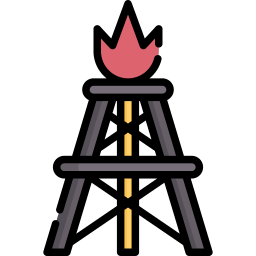 Gas energy gas tower icon