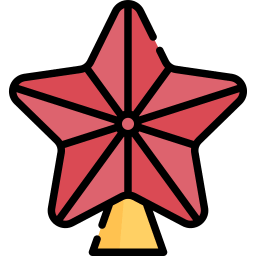 Star russia shapes and symbols medal icon