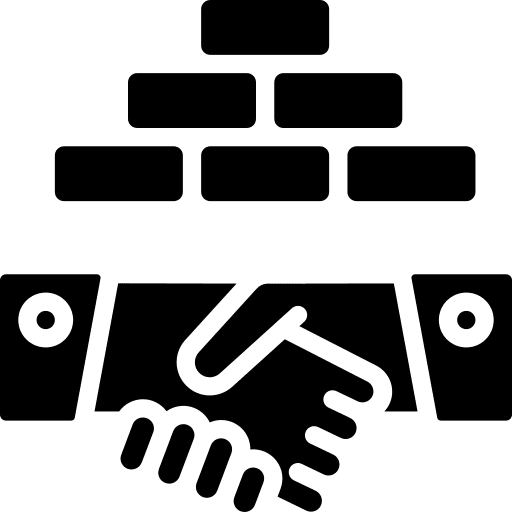 Construction agreement construction property icon