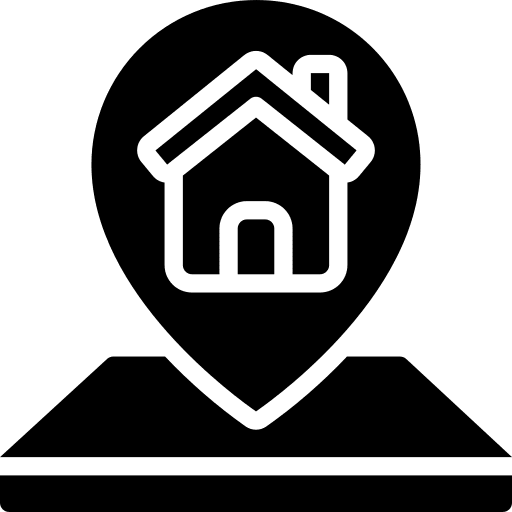 Location pin location building placeholder icon