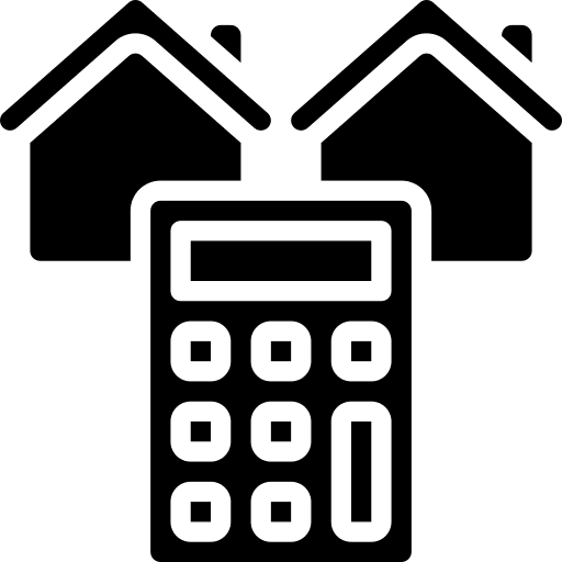 Calculator finance real estate finances icon