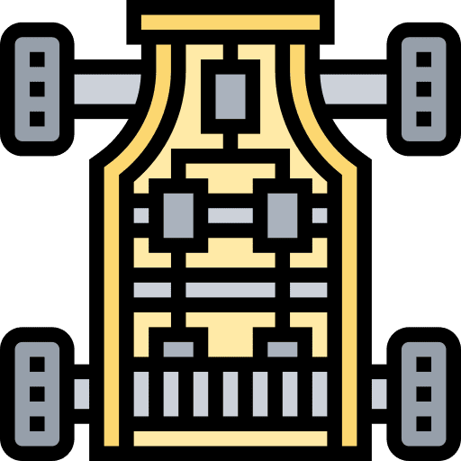 Chassis repair transportation service icon