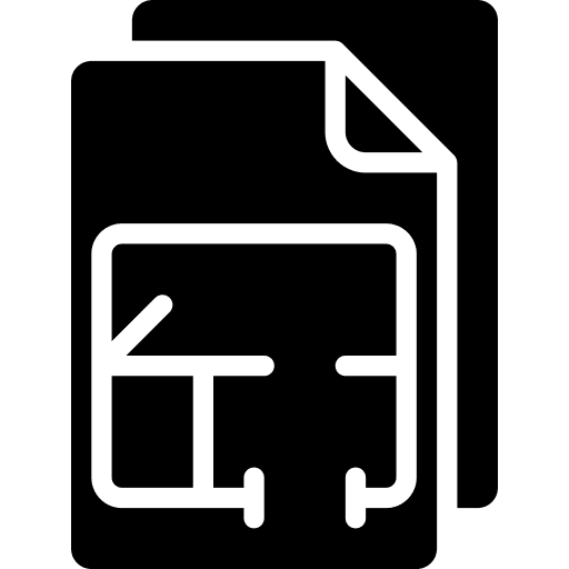 House plan draft draw house sketch icon