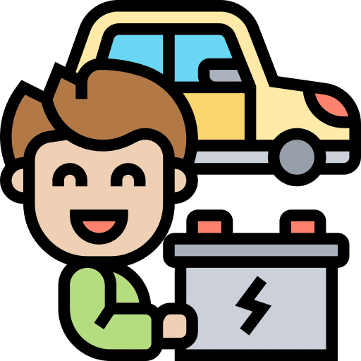 Battery electric electronics car battery icon Battery electric electronics car battery icon