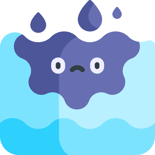 Oil spill water oil barrel pollution icon