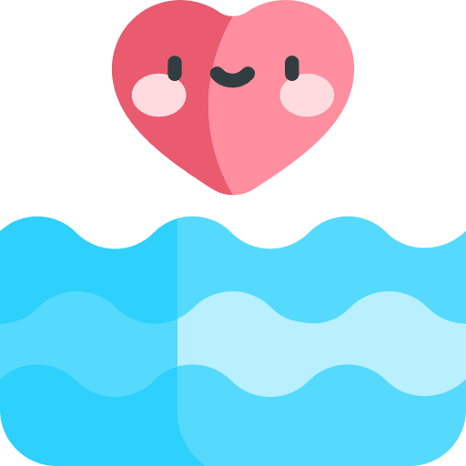 Water scenery water protection icon