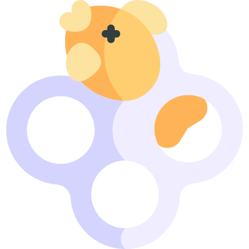Fish trash dead six pack icon