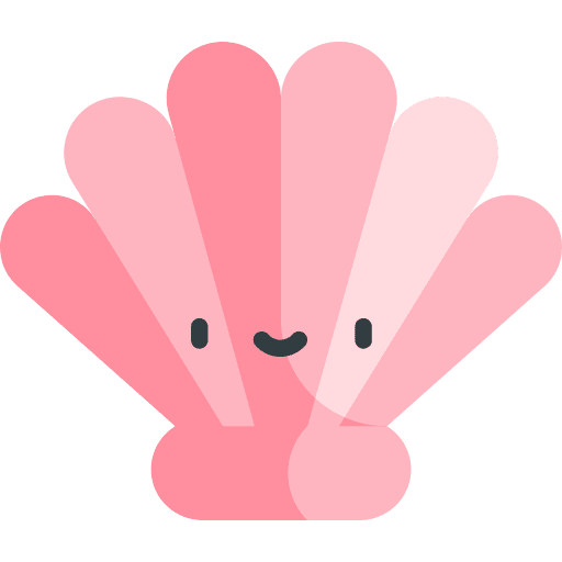 Seashell life ocean aquarium icon