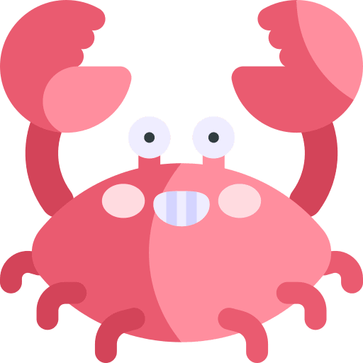 Crab sea life marine crab icon