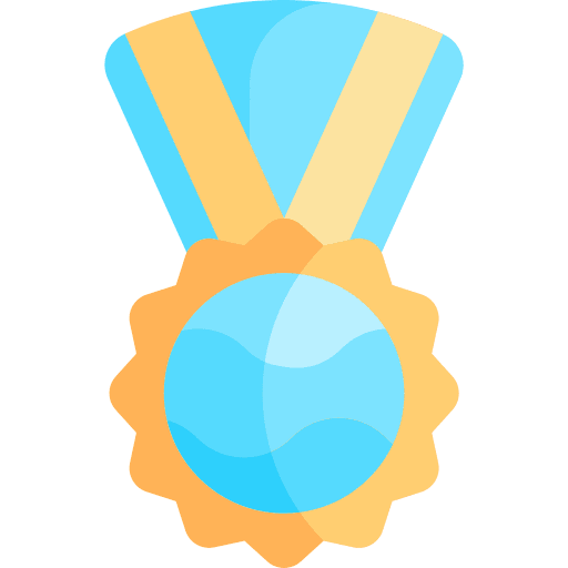 Medal ocean ecology and environment world icon