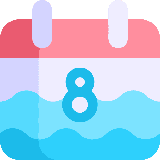 World oceans day environmental protection world oceans day calendar icon